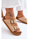 BIG STAR SHOES Klasické dámské pantofle Big Star LL274478 Béžové