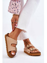 BIG STAR SHOES Klasické dámské pantofle Big Star LL274478 Béžové