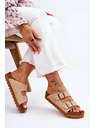 BIG STAR SHOES Klasické dámské pantofle Big Star LL274478 Béžové