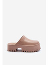 BIG STAR SHOES Dámské pantofle na masivní podrážce Big Star Béžová