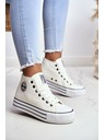 BIG STAR SHOES Dámské vysoké tenisky Big Star - bílé