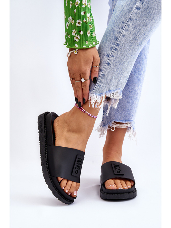 BIG STAR SHOES Dámské pantofle Big Star Černé