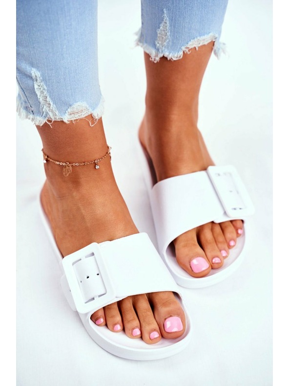 BIG STAR SHOES Dámské elegantní pantofle Big Star - bílé Velikost: