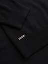 Ombre Clothing Pánský pletený svetr se strukturovanými puntíky - tmavě modrý Ombre Clothing