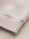 Ombre Clothing Pánské tepláky s žebrovanými manžetami a ozdobným zipem - pískové Ombre Clothing
