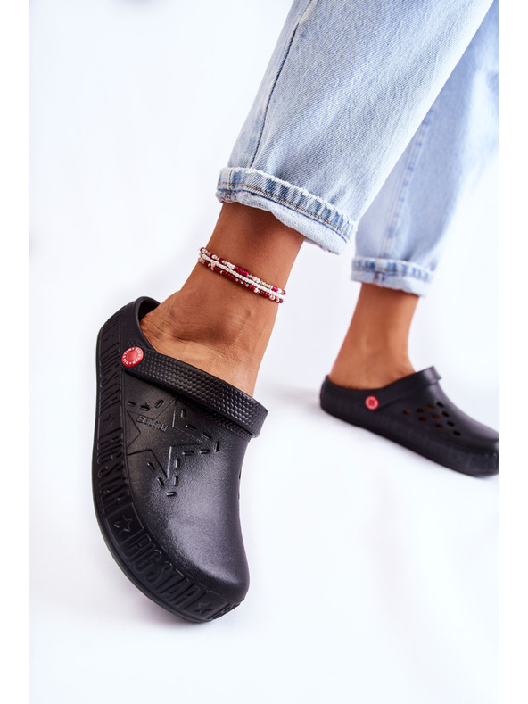 BIG STAR SHOES Dámské světlé pantofle Kroks Big Star