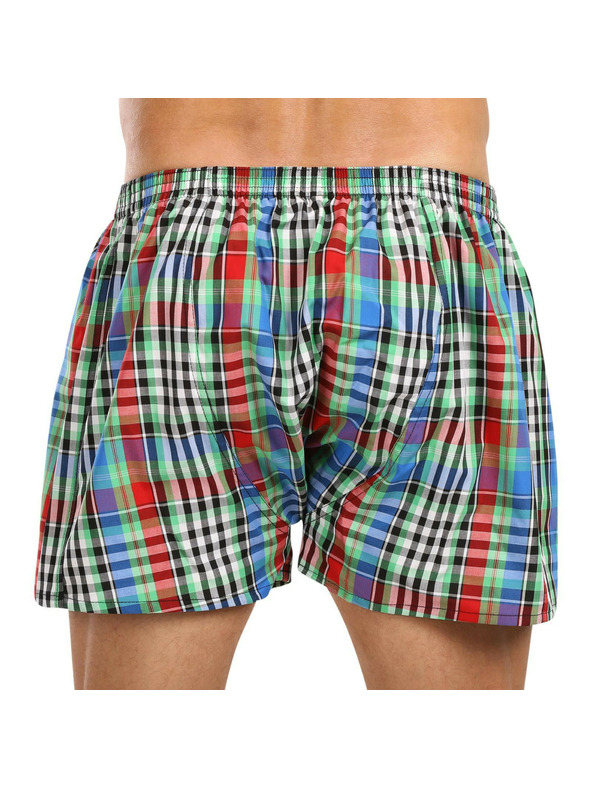 Styx Sada tří - pánské trenky Styx klasická guma nadrozměr vícebarevné