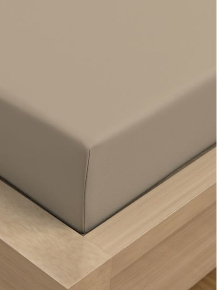 Kvalitex Saténové prostěradlo LUXURY COLLECTION 200x200cm béžové