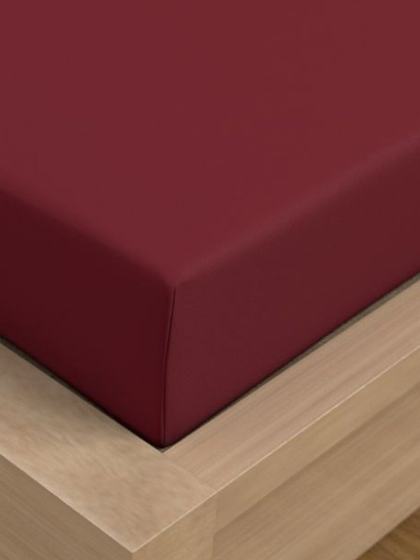 Kvalitex Saténové prostěradlo LUXURY COLLECTION 200x200cm vínové