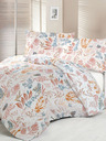 Kvalitex Saténové prodloužené povlečení Luxury Collection 140x220, 70x90cm Coral garden Kvalitex