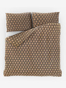 Kvalitex Saténové francouzské prodloužené povlečení Luxury Collection 1+2, 240x220, 70x90cm Carero béžové Kvalitex