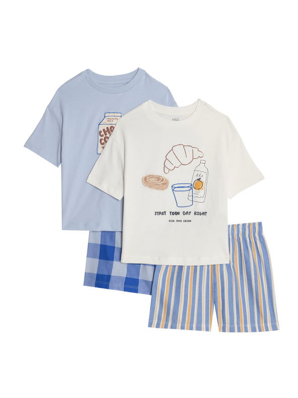 Marks & Spencer Tkaná pyžamová souprava 2 ks Marks & Spencer