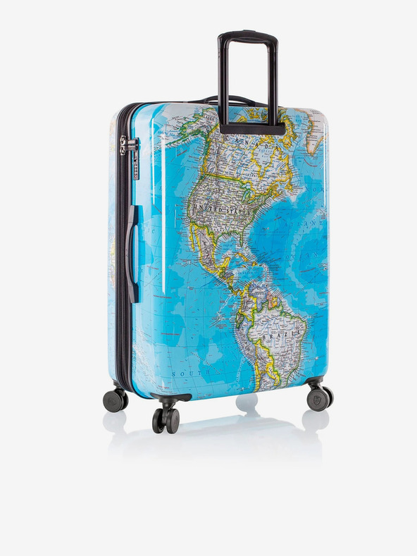 Heys Modrý vzorovaný cestovní kufr Heys Journey 3G L