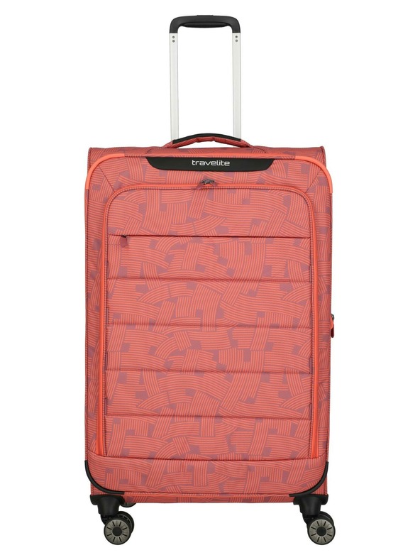 Travelite Cestovní kufr Travelite Skaii 4w L Print Peach