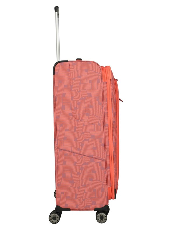 Travelite Cestovní kufr Travelite Skaii 4w L Print Peach