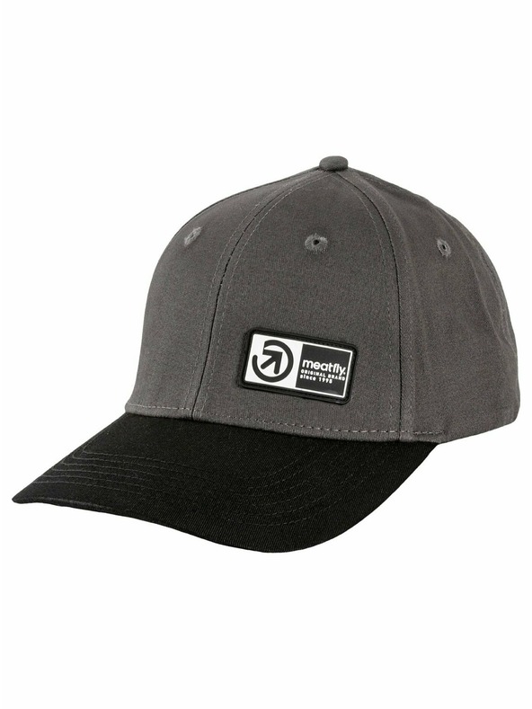 Meatfly Meatfly kšiltovka Wayne Flexfit Grey / Black Brand | Černá | Velikost