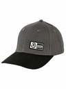 Meatfly Meatfly kšiltovka Wayne Flexfit Grey / Black Brand | Černá | Velikost