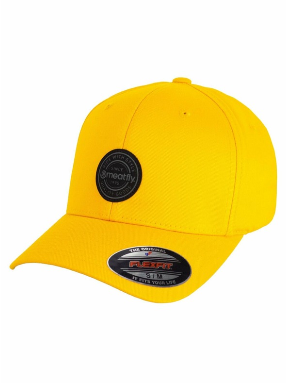 Meatfly Meatfly kšiltovka Raptor Flexfit Black Round/Gold | Černá | Velikost