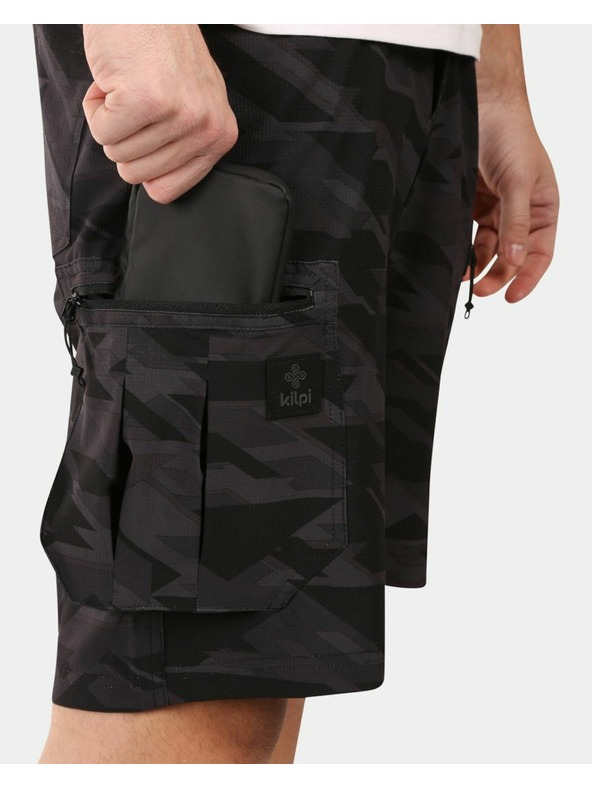 Kilpi Pánské outdoorové kraťasy Kilpi ASHER Černá