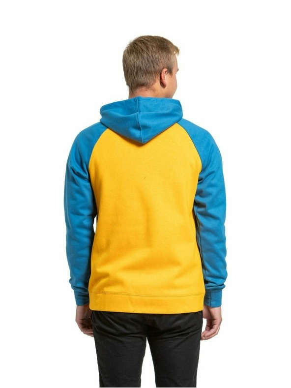Meatfly Meatfly pánská technická mikina Gravel Sunflower / Blue