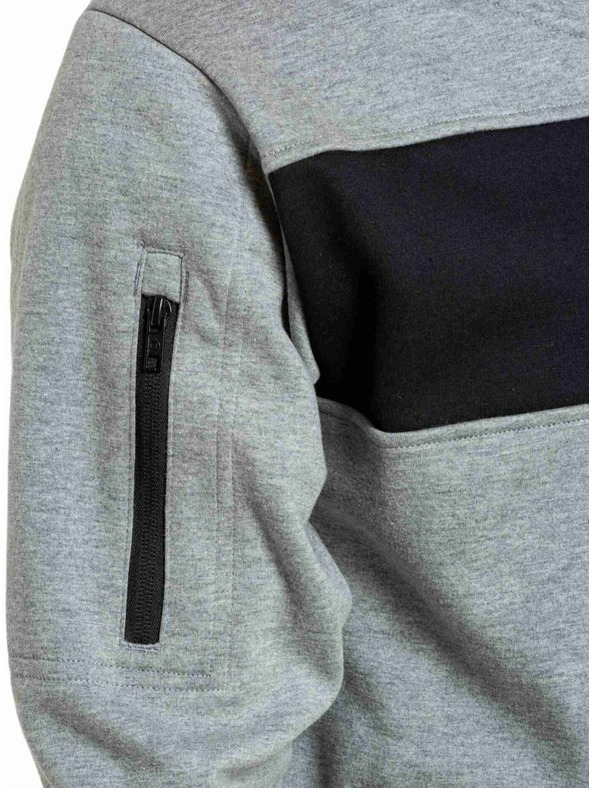 Meatfly Meatfly pánská technická mikina Josh Grey Heather