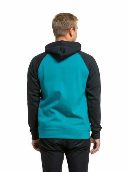 Meatfly Meatfly pánská technická mikina Gravel Lime / Dark Teal | Zelená | Velikost