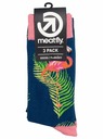Meatfly Meatfly ponožky Lexy Triple Pack Flamingo | Mnohobarevná | Velikost