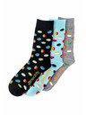 Meatfly Meatfly ponožky Oval socks Triple Pack | Mnohobarevná | Velikost