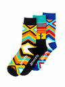 Meatfly Meatfly ponožky Arizona socks - S19 Triple pack | Mnohobarevná | Velikost