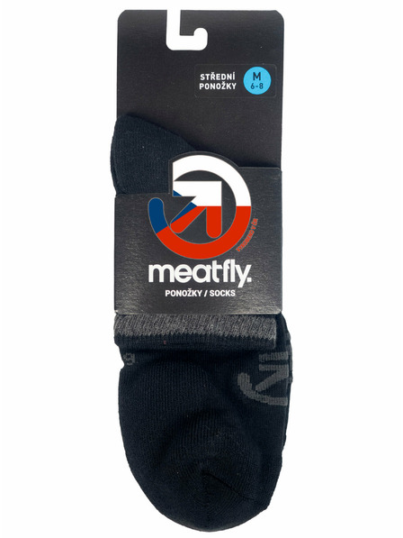 Meatfly Meatfly ponožky Middle Black | Černá | Velikost