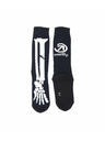 Meatfly Meatfly ponožky Bones Long Black | Bílá | Velikost