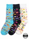 Meatfly Meatfly ponožky Lexy Triple Pack Aztec | Mnohobarevná | Velikost