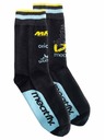 Meatfly Meatfly ponožky Dakar Blue/Yellow | Černá | Velikost