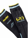 Meatfly Meatfly ponožky Dakar Blue/Yellow | Černá | Velikost