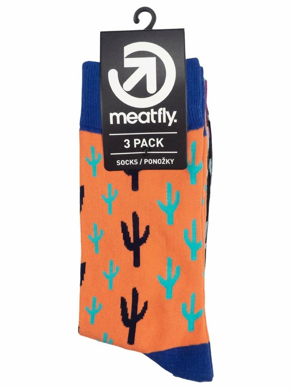 Meatfly Meatfly ponožky Lexy Triple Pack Cactus | Mnohobarevná | Velikost