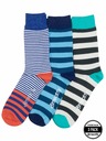 Meatfly Meatfly ponožky Lexy Triple Pack Stripes | Mnohobarevná | Velikost