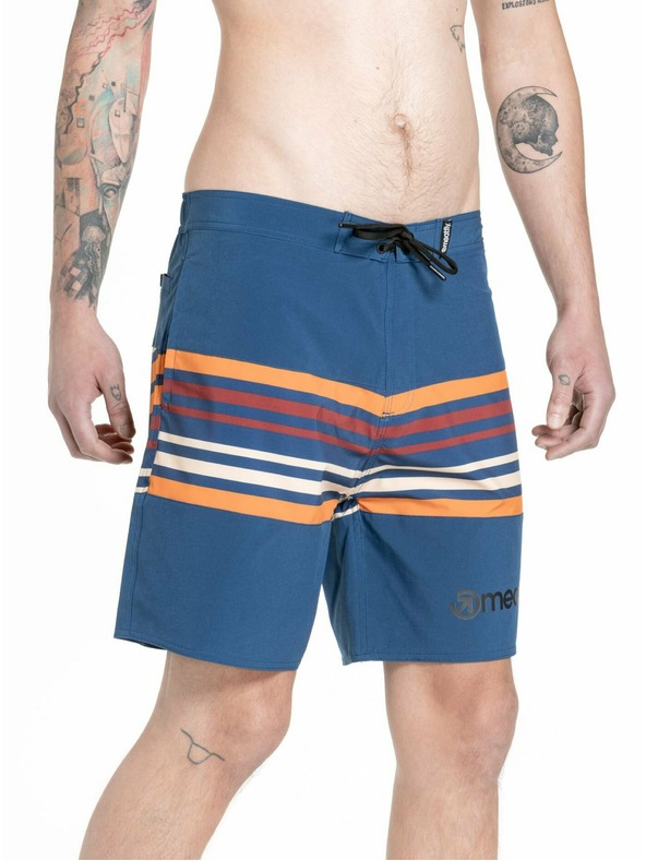 Meatfly Meatfly pánské plavky Ernie Boardshorts 19" Stripes Navy | Modrá | Velikost