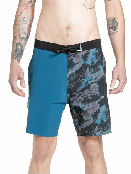 Meatfly Meatfly pánské plavky Ernie Boardshorts 19" Mossy Petrol | Modrá | Velikost