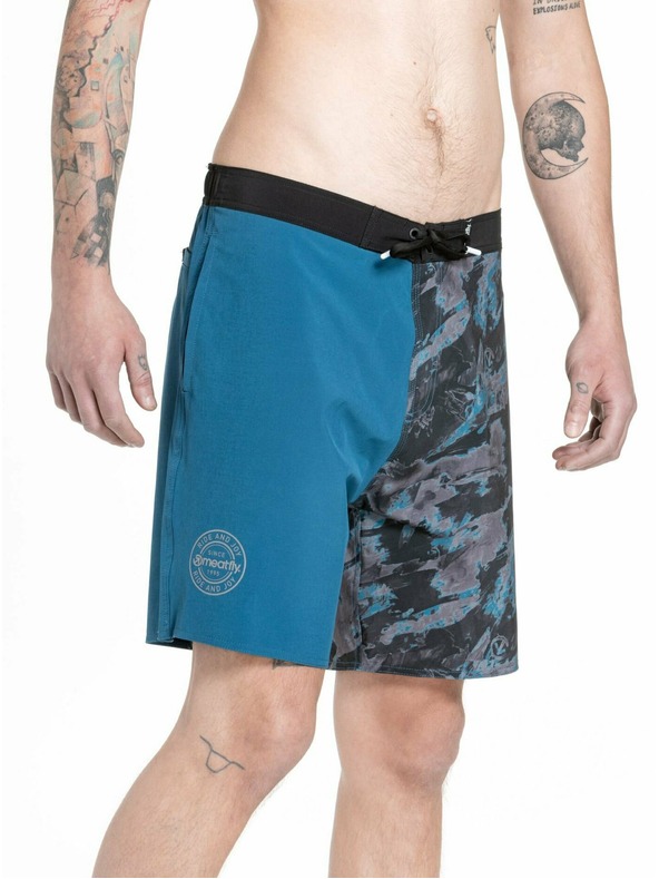 Meatfly Meatfly pánské plavky Ernie Boardshorts 19" Mossy Petrol | Modrá | Velikost