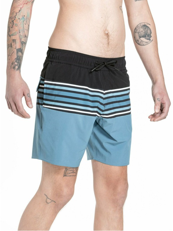 Meatfly Meatfly pánské plavky Keith Boardshorts 17" Slate Blue | Modrá | Velikost
