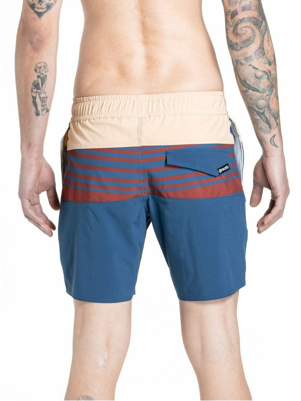 Meatfly Meatfly pánské plavky Keith Boardshorts 17" Navy / Latte | Modrá | Velikost