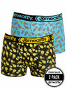 Meatfly Meatfly pánské boxerky Balboa Boxershorts Double Pack Pineapple | Černá | Velikost