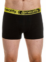 Meatfly Meatfly pánské boxerky Balboa Boxershorts Double Pack Grey Heather/Black | Černá | Velikost