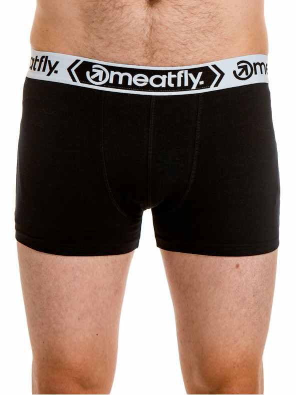 Meatfly Meatfly pánské boxerky Balboa Boxershorts Four Pack Black/Black | Černá | Velikost