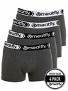 Meatfly Meatfly pánské boxerky Balboa Boxershorts Four Pack Grey Heather | Šedá | Velikost
