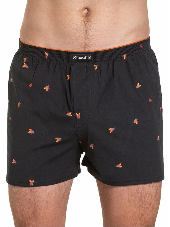 Meatfly Meatfly pánské trenýrky Agostino Flies Gift Pack | Černá | Velikost