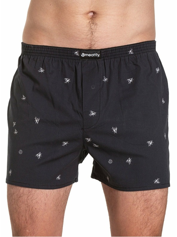 Meatfly Meatfly pánské trenýrky Agostino Flies Gift Pack | Černá | Velikost