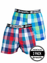 Meatfly Meatfly pánské boxerky Gigi Navy Red / Green | Červená | Velikost
