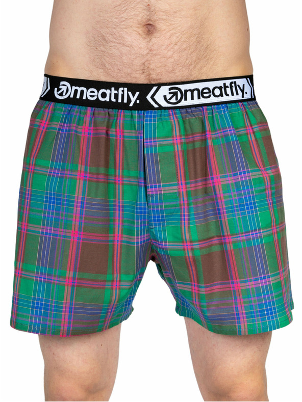 Meatfly Meatfly pánské boxerky Gigi Pink / Green | Růžová | Velikost