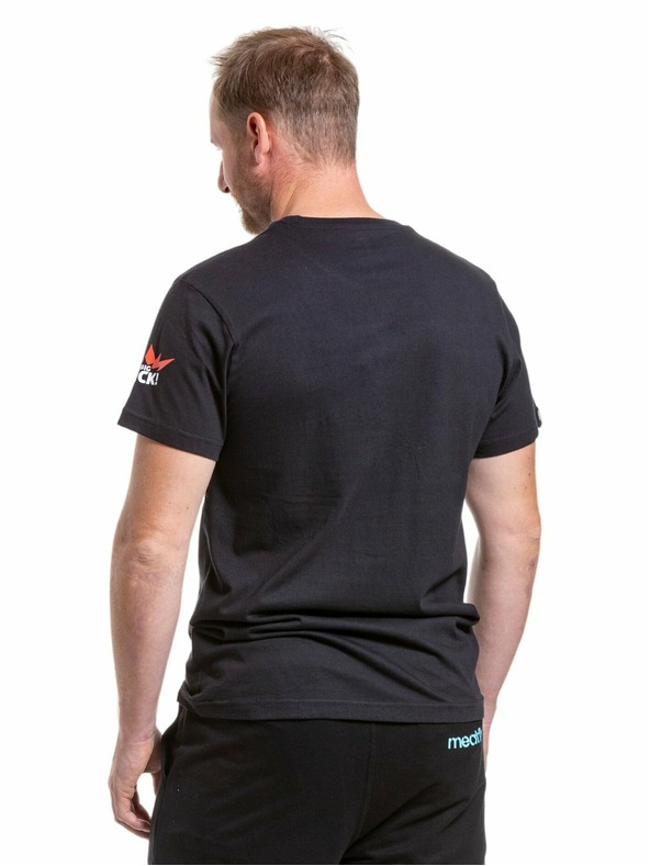 Meatfly Meatfly pánské tričko Big Shock Kiss Black | Černá | Velikost